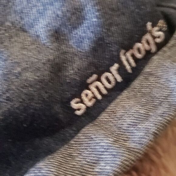 Senor Frog's Jean Shorts Blue Denim Shorts SZ 9 - Picture 4 of 10